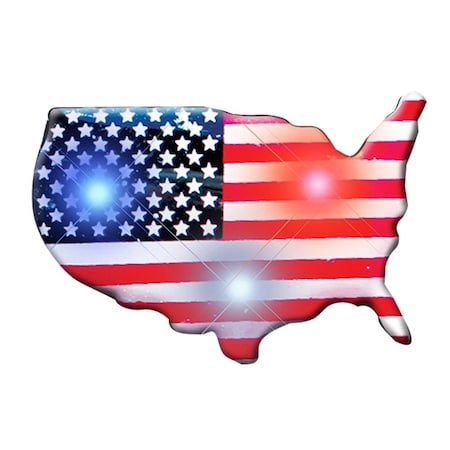 Endless Games USA Shape Flag Flashing Body Light Lapel Pins EN3332181